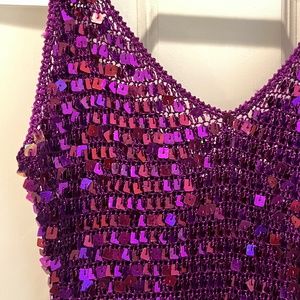 Sequin Vintage Tank Top